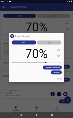 Auto Screen Dimmer android App screenshot 2