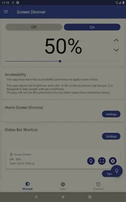 Auto Screen Dimmer android App screenshot 5