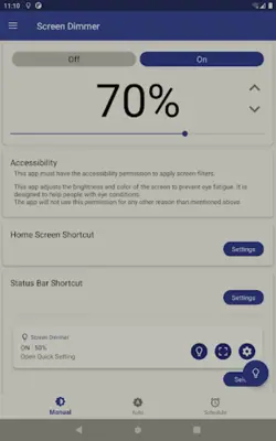 Auto Screen Dimmer android App screenshot 6