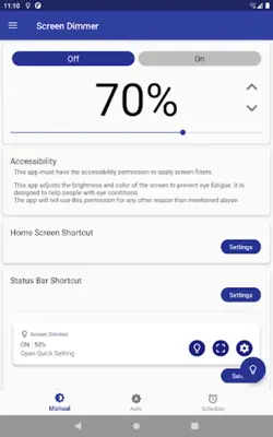 Auto Screen Dimmer android App screenshot 7